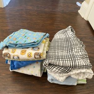 Swaddles and receiving blankets